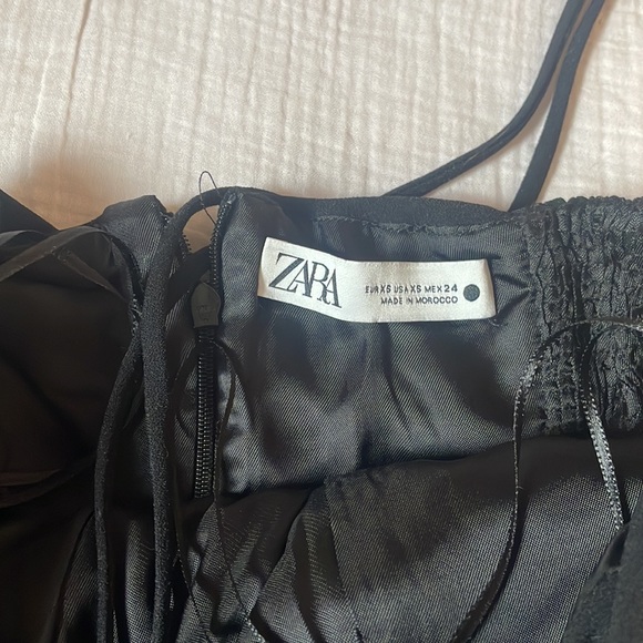 NWOT Black Zara Mini Dress - Picture 3 of 4
